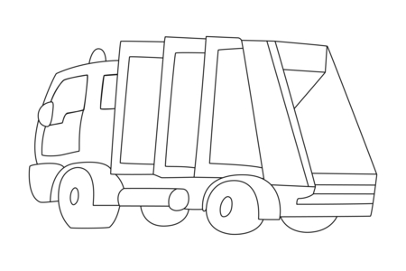 Coloriage Camion 10 – 10doigts.fr